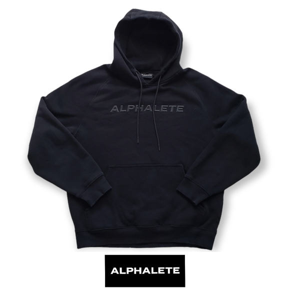 Alphalete Other - Alphalete Hoodie Hooded Sweatshirt Long Sleeve Pullover Logo Black Men's Medium